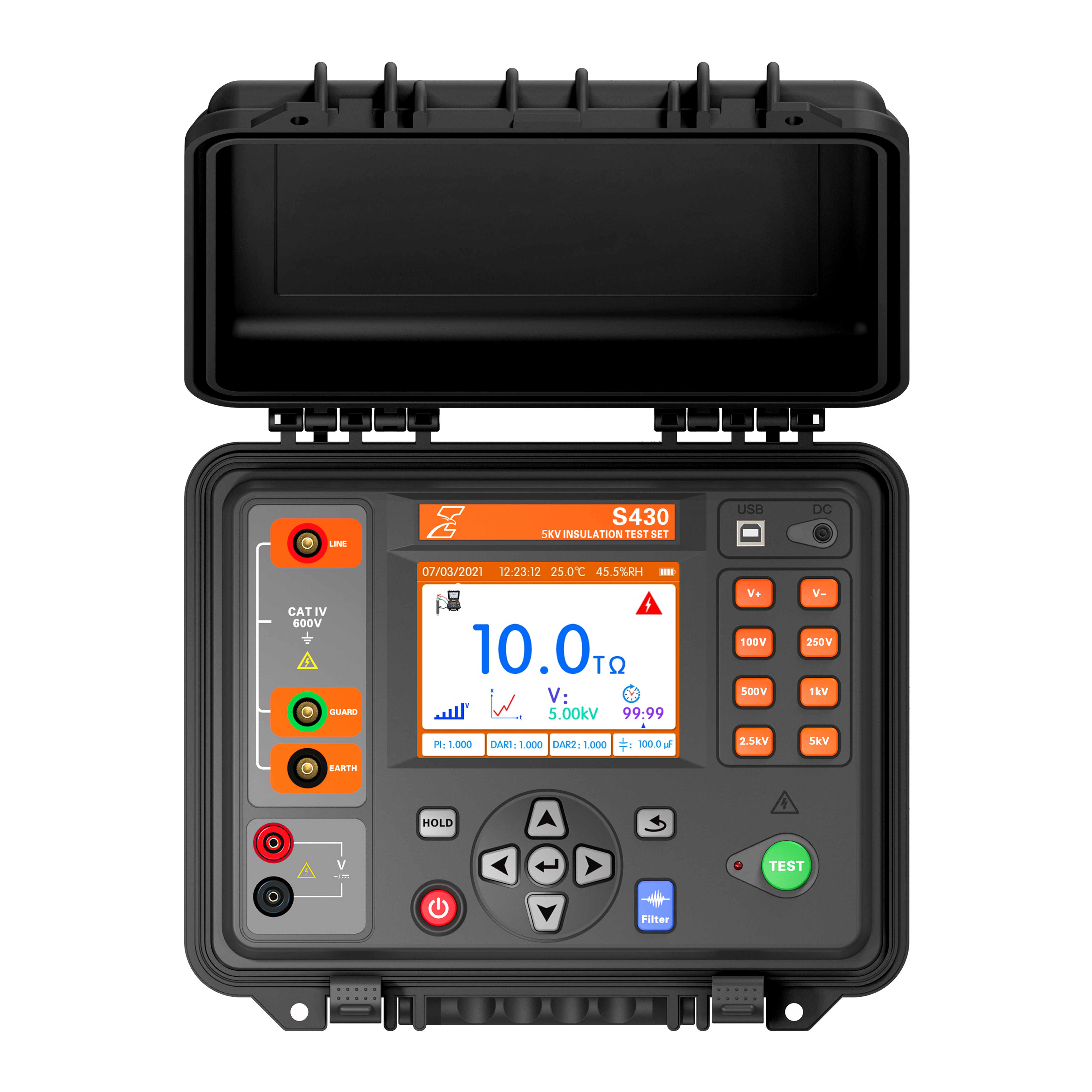 High voltage cable test and diagnostic equipment